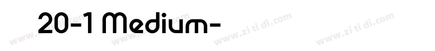拾陆字濑户20-1 Medium字体转换